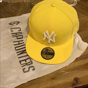 New York yellow fitted cap